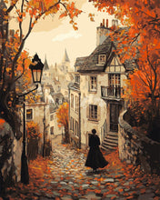 Load image into Gallery viewer, Paint by numbers kit Old Town Fall Walk Figured'Art