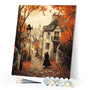 Paint by numbers kit Old Town Fall Walk Figured'Art