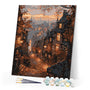 Paint by numbers kit Old Town Fall Street Figured'Art