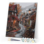 Paint by numbers kit Quiet Fall Village Figured'Art