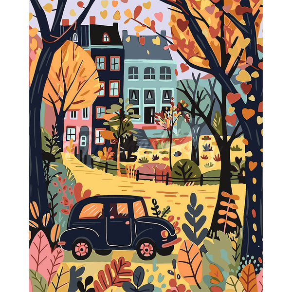 Fall Classic Car Scene