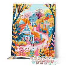 Load image into Gallery viewer, Colorful Fall Houses