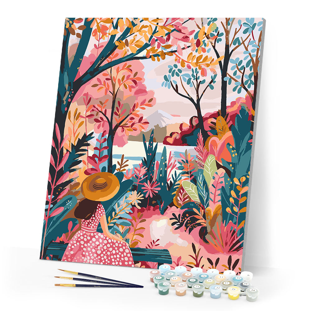 Paint by numbers kit Colorful Fall Garden Figured'Art