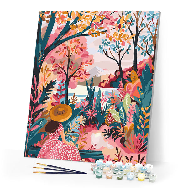 Paint by numbers kit Colorful Fall Garden Figured'Art