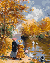 Load image into Gallery viewer, Paint by numbers kit Renoir-Inspired Fall Outing Figured'Art