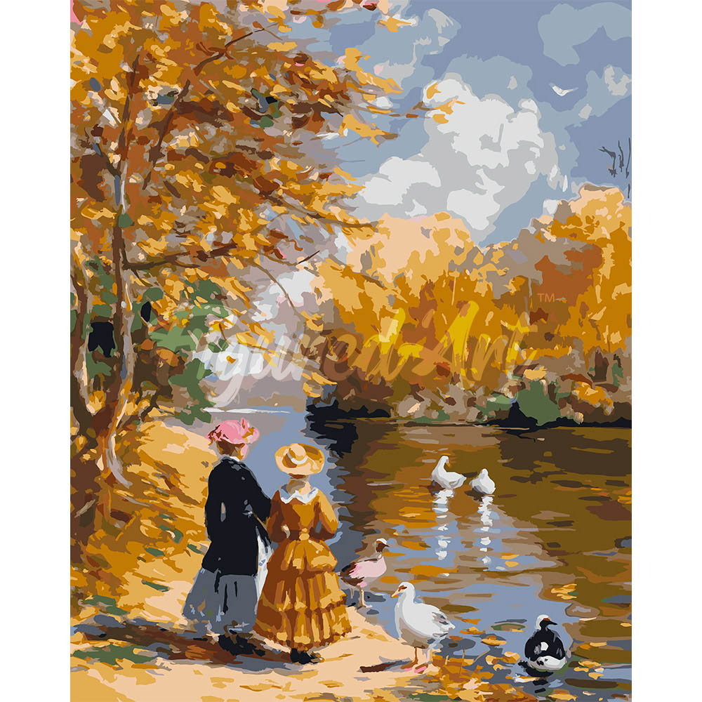 Paint by Numbers for adults - Renoir-Inspired Fall Outing