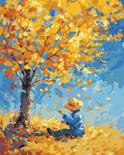 Load image into Gallery viewer, Paint by numbers kit Van Gogh-Inspired Boy in Fall Figured'Art