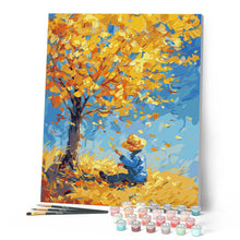 Load image into Gallery viewer, Van Gogh-Inspired Boy in Fall