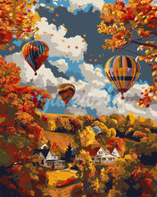 Load image into Gallery viewer, Paint by numbers kit Fall Balloon Adventure Figured&#39;Art