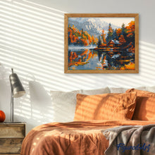 Load image into Gallery viewer, Lakeside Fall Cabin