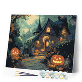Paint by numbers kit The Spooky House Figured'Art