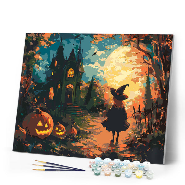 Paint by numbers kit The Witch Castle Figured'Art