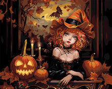 Load image into Gallery viewer, Paint by numbers kit The Gothic Witch Figured'Art