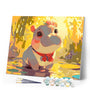 Paint by numbers kit Happy Baby Hippo Figured'Art