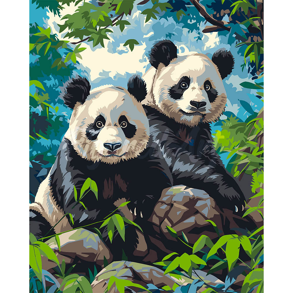 Giant Panda Twins