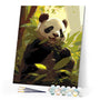 Paint by numbers kit Panda Munching Figured'Art