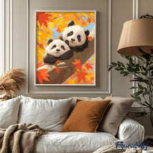 Load image into Gallery viewer, Panda Cubs in the Fall