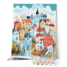 Load image into Gallery viewer, Blue Enchanted Village