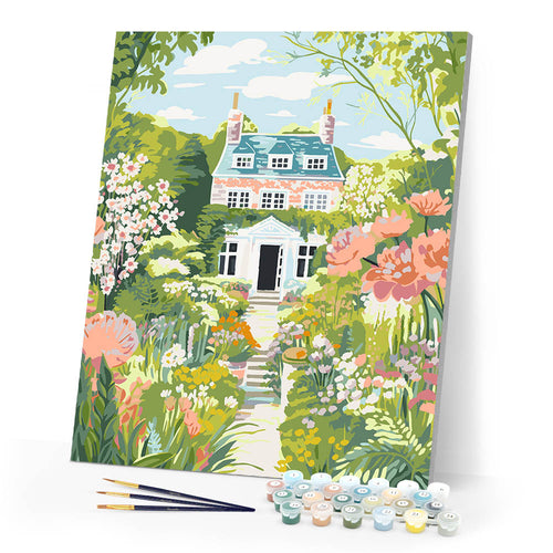 Paint by numbers kit Garden House Figured'Art