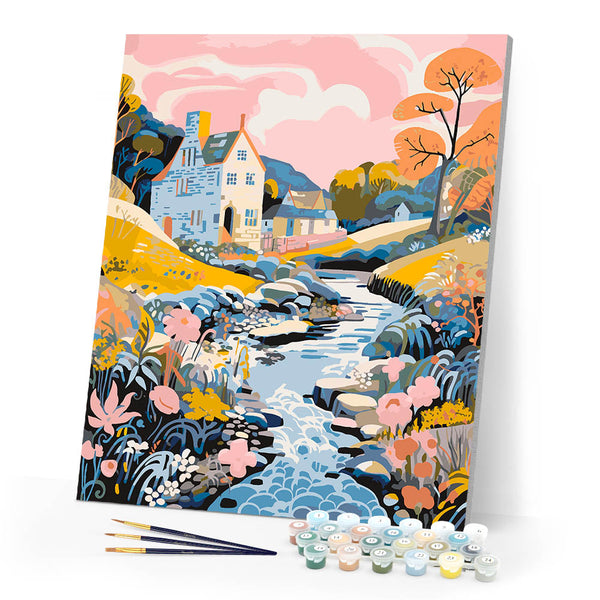 Paint by numbers kit Brookside Villa Figured'Art