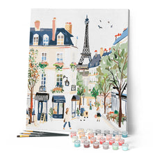 Load image into Gallery viewer, Watercolor Paris Street