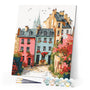 Paint by numbers kit Colorful Old Town Figured'Art