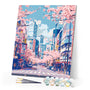 Paint by numbers kit Tokyo Cherry Blossoms Figured'Art