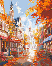 Load image into Gallery viewer, Paint by numbers kit Old Town Golden Season Figured&#39;Art