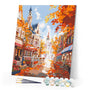 Paint by numbers kit Old Town Golden Season Figured'Art