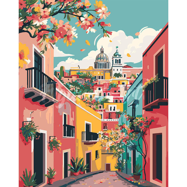 Vivid Mediterranean Alley