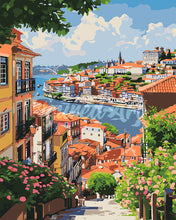 Load image into Gallery viewer, Paint by numbers kit Porto River View Figured&#39;Art