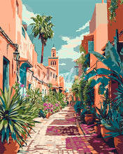 Load image into Gallery viewer, Paint by numbers kit Moroccan Alleyway Figured&#39;Art