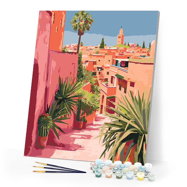 Paint by numbers kit Moroccan City View Figured'Art