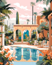 Load image into Gallery viewer, Paint by numbers kit Luxury Marrakech Villa Figured&#39;Art