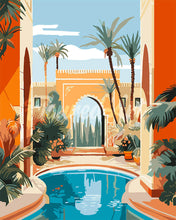 Load image into Gallery viewer, Paint by numbers kit Luxury Moroccan Villa Figured&#39;Art