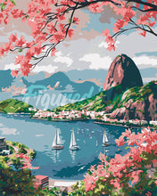 Load image into Gallery viewer, Paint by numbers kit Harbor of Rio de Janeiro Figured'Art
