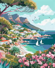 Load image into Gallery viewer, Paint by numbers kit Coastal City in Spring Figured&#39;Art