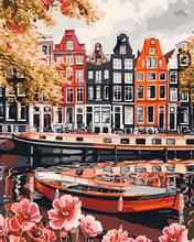 Load image into Gallery viewer, Paint by numbers kit Amsterdam Waterfront Figured&#39;Art