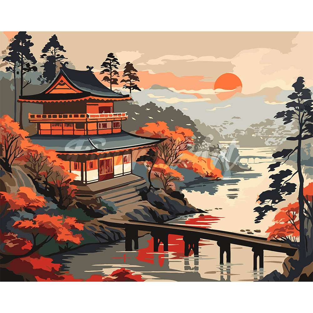 Vintage Pagoda View