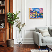 Load image into Gallery viewer, Sakura House by the Pond