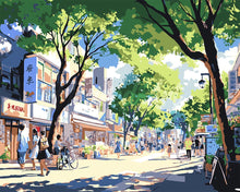 Load image into Gallery viewer, Paint by numbers kit Local Market Street in Japan Figured'Art