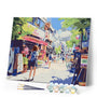 Paint by numbers kit Japanese Neighborhood Morning Figured'Art