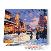 Load image into Gallery viewer, Retro Japan Winter Street