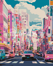Load image into Gallery viewer, Paint by numbers kit Bustling Street of Japan Figured'Art