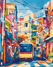 Load image into Gallery viewer, Paint by numbers kit Tokyo City Bus Figured'Art
