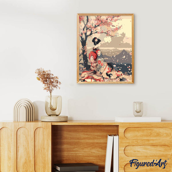 Vintage Sakura Lady