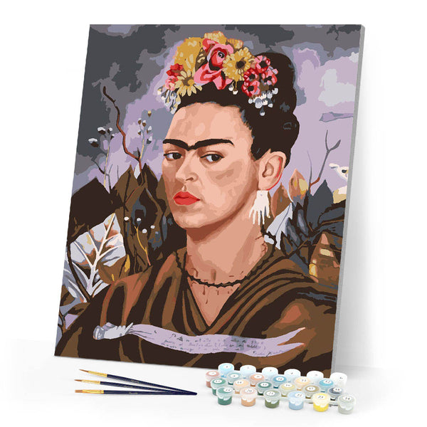 Paint by numbers kit for adults Frida - Self Portrait, Dedicated to Dr. Eloesser Figured'Art