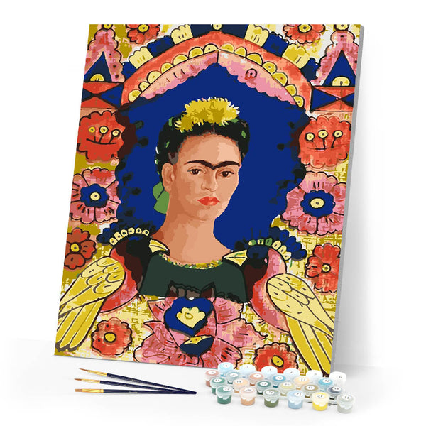 Paint by numbers kit for adults Frida - The Frame Figured'Art