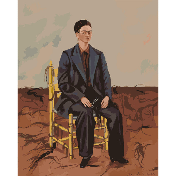 Frida - Self Portrait with Cropped Hair