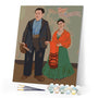 Paint by numbers kit Frida - Frida and Diego Rivera Figured'Art